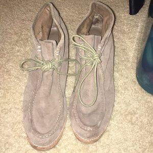 Tan brownish booties